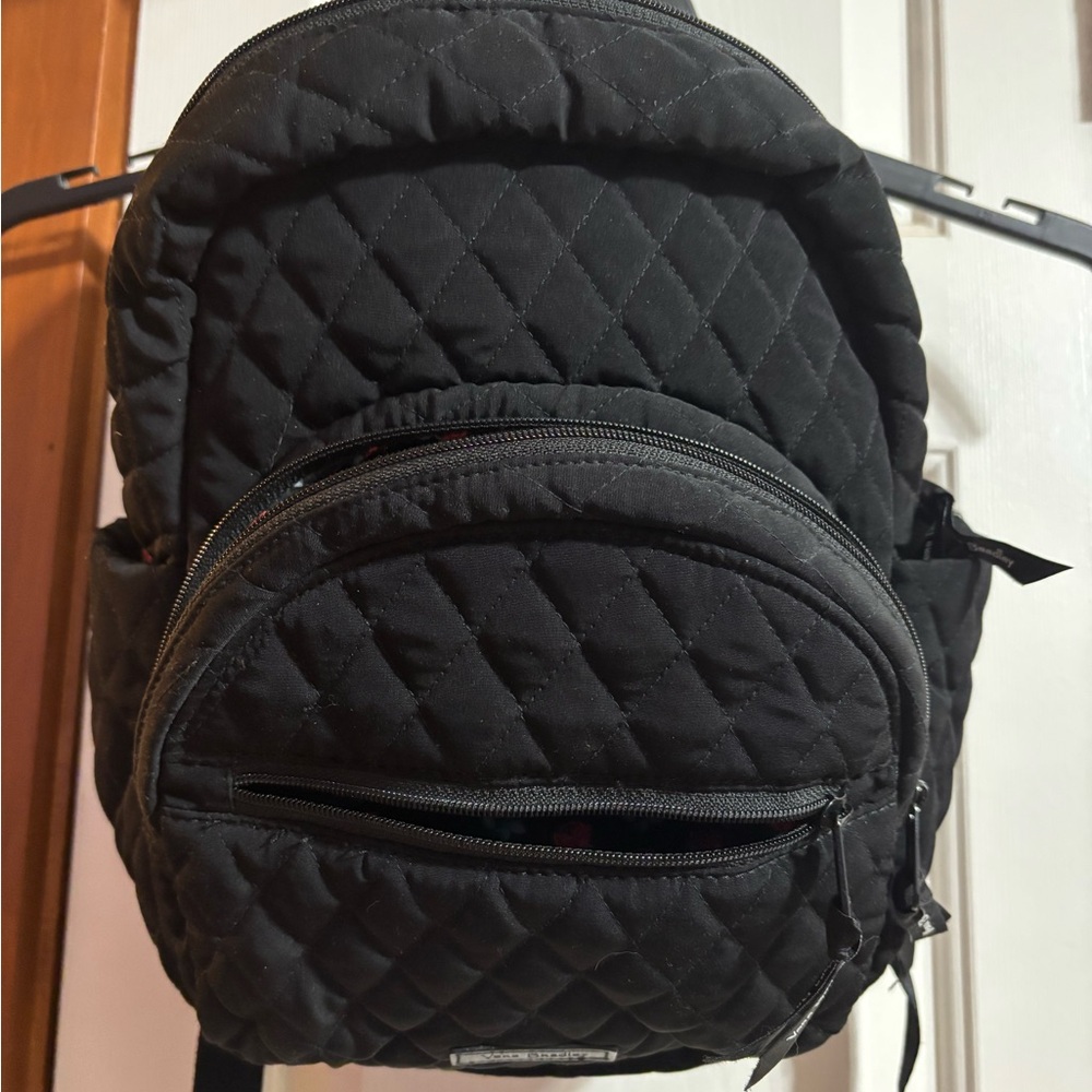 Vera Bradley essential Quilted Black Backpack
